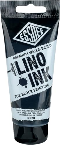 Essdee Premium Waterbased Block Printing Ink 100ml Black von ESSDEE