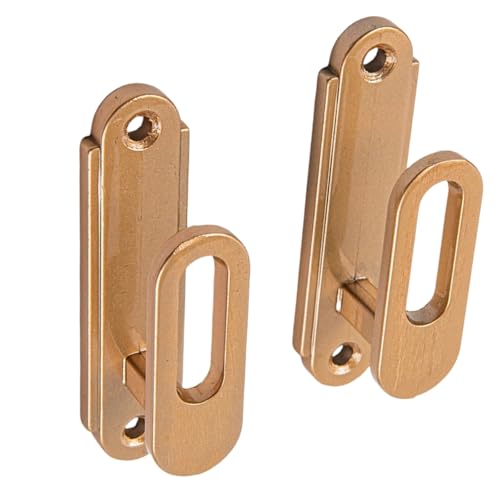 ESSMOKO Raffhalter Für Gardinen Hohler Aufbewahrungshaken Für Gardinenbinder Aus Zinklegierung Wandhaken Mit Schraubbefestigung - Gold von ESSMOKO