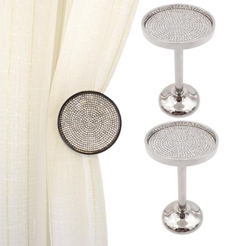 ESSMOKO Raffhalter Für Gardinen Strass-Wandhaken Vorhanghalter Fester Haken Vorhangdekoration Wandhaken Aus Zinklegierung Silber ESSMOKO Raffhalter Für Gardinen Strass-Wandhaken Vorhanghalter Fester Haken Vorhangdekoration Wandhaken Aus Zinklegierung Silber von ESSMOKO