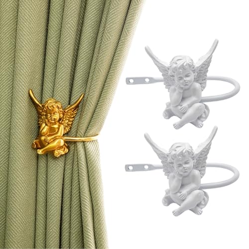 ESSMOKO Raffhalter Für Vorhänge Little Angel Gardinenhalter Wandhaken Wandhaken Gardinenhaken - Weiß ESSMOKO Raffhalter Für Vorhänge Little Angel Gardinenhalter Wandhaken Wandhaken Gardinenhaken - Weiß von ESSMOKO