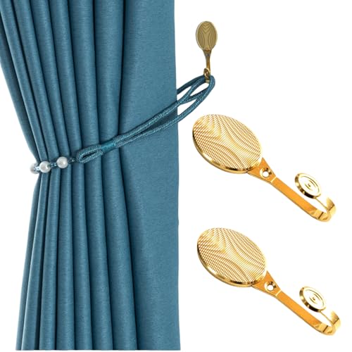 ESSMOKO Raffhalter für Gardinen Zubehör für Gardinenhaken aus galvanisierter Zinklegierung - Gold ESSMOKO Raffhalter für Gardinen Zubehör für Gardinenhaken aus galvanisierter Zinklegierung - Gold von ESSMOKO