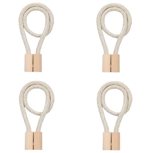 ESSMOKO Raffhalter für Vorhänge im Holzstil, magnetische Schnalle, Vorhangklammern, Seilhalter – blasse Jadefarbe ESSMOKO Raffhalter für Vorhänge im Holzstil, magnetische Schnalle, Vorhangklammern, Seilhalter – blasse Jadefarbe von ESSMOKO