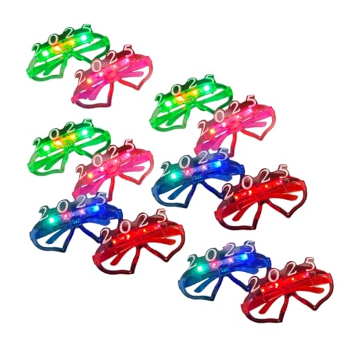 ESTCNK Jahr 2025 Feier Party Brille LED Brille Erwachsene Kinder Party Brillen von ESTCNK