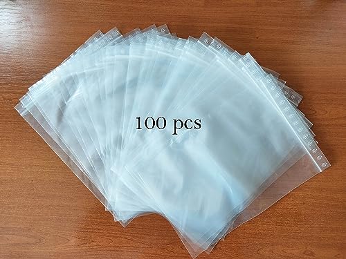 ESTENAT | 100 wiederverschließbare Zip-Beutel 10 x 15 cm | transparenter Kunststoffbeutel mit Reißverschluss | Gefrierbeutel | Transparente Beutel für Lebensmittel geeignet von ESTENAT