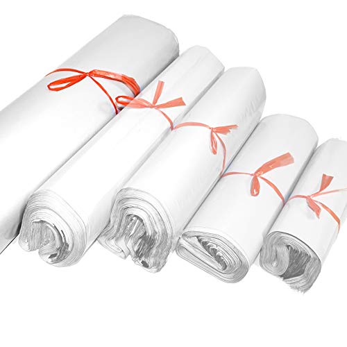 ESTEXO 100 Versandtaschen aus LDPE-Folie mit sicherem Selbstklebeverschluss, Blickdicht, 5 Größen 60x70cm von ESTEXO