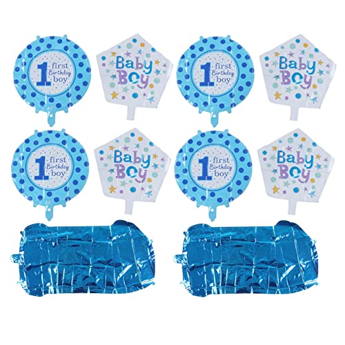 1. Geburtstag Ballons helle, lebendige Farben Happy Thema Erste Party -Dekoration (Blau) von ETAINGYEUN