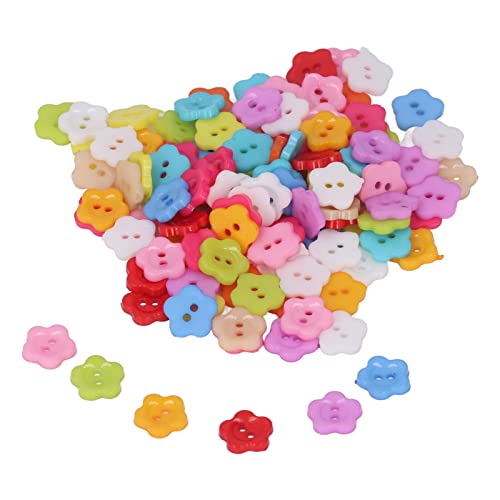 200pcs farbenfrohe Plastikblumenknöpfe Handarbeit nähen Scrapbooking niedliche glänzende dekorative 1.3x1.3 cm Bastelknöpfe 200pcs farbenfrohe Plastikblumenknöpfe Handarbeit nähen Scrapbooking niedliche glänzende dekorative 1.3x1.3 cm Bastelknöpfe von ETAINGYEUN