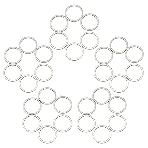 30pcs Metall Open Brel Anhänger Handarbeit Runde Hohlrahmen Harz Schmuck zum Herstellen von Handwerksanbietern (Rund klein * 30) von ETAINGYEUN