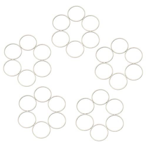 30pcs Metall Open Brel Anhänger Handarbeit Runde Hohlrahmen Harz Schmuck zum Herstellen von Handwerksanbietern (Runde groß* 30) von ETAINGYEUN
