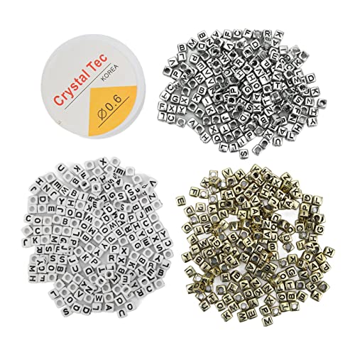 600pcs robuste Buchstabenperlen stimulieren die Vorstellungskraft für Handarbeitsprojekte 600pcs robuste Buchstabenperlen stimulieren die Vorstellungskraft für Handarbeitsprojekte von ETAINGYEUN
