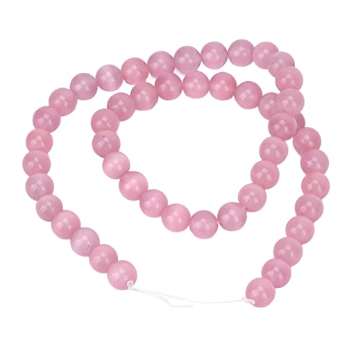 8mm Schmuck Stein Perlenhandwerk Halskette Armband Runde Perlen Handarbeit Accessoire Home Bastelstein machen (Rosa) von ETAINGYEUN