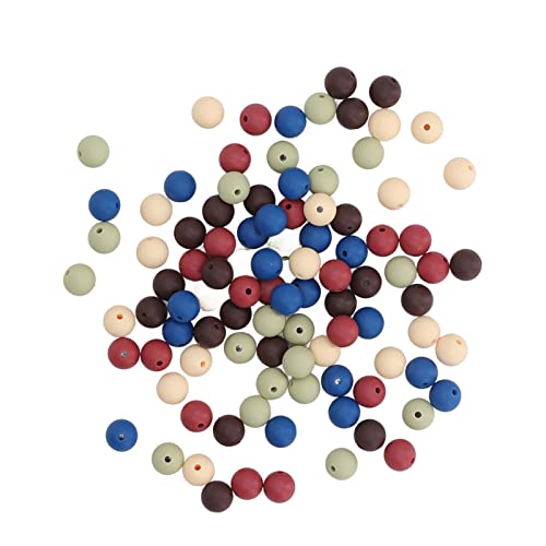 9mm Silikonperlen DIY rund mehrere Farben Silikon Lose Perlen für Halsketten Babyspielzeug (Typ a) von ETAINGYEUN