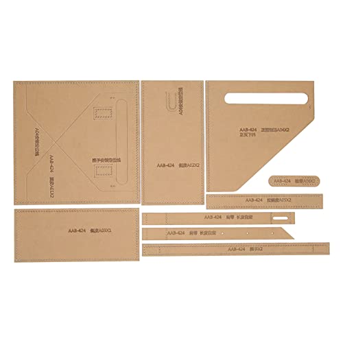 Acrylvorlage für Handarbeit Leder -Bastelbeutelmuster mit genauen Löchern und transparentem Design einfach zu verwenden für Handwerker und Anfänger Acrylvorlage für Handarbeit Leder -Bastelbeutelmuster mit genauen Löchern und transparentem Design einfach zu verwenden für Handwerker und Anfänger von ETAINGYEUN