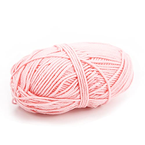 Baumwollgarn weiche robuste Sicherheitsstricken dickes Garn für den Haushalt (Rosa) von ETAINGYEUN