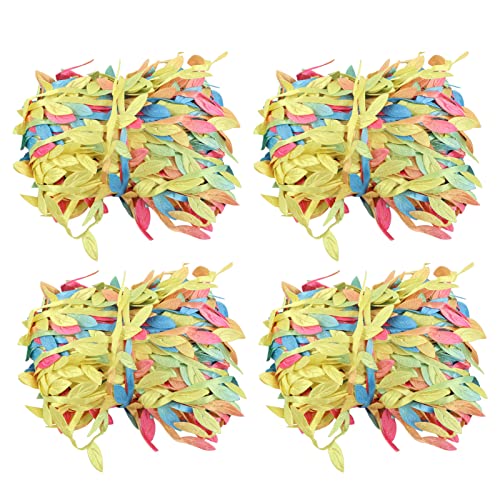 Buntes Blattband Ribbon lebendige Farbe Langlebige künstliche Rebstapfen -Trimmband Ribbon Hausgarten Hochzeit Hochzeit von ETAINGYEUN