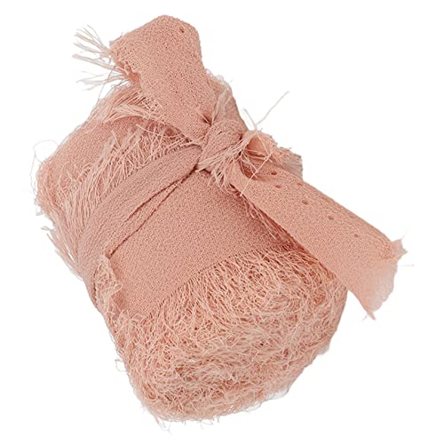 Chiffon Ribbon weiche Textur Hand gefärbt Vintage Ribbon Basteldekoration Bouquet Einladung Souvenirs Verpackung (Lotus Pink HM2231602) von ETAINGYEUN