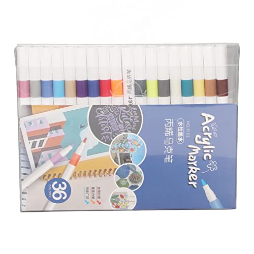 ETAINGYEUN Acrylfarbe Stift 36 Farb Mehrzweck Handarbeit Malerei Markierungen Glasholz Stein Stoff Stoff von ETAINGYEUN