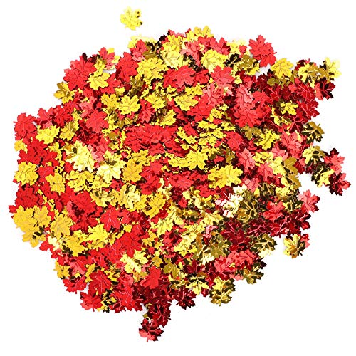 Ahornblatt-Konfetti, Herbst-Glitzer-Pailletten-Tischdekoration für die Thanksgiving-Feier, die mit praktischem PVC-Material Freude und Fröhlichkeit verleiht Ahornblatt-Konfetti, Herbst-Glitzer-Pailletten-Tischdekoration für die Thanksgiving-Feier, die mit praktischem PVC-Material Freude und Fröhlichkeit verleiht von ETAINGYEUN