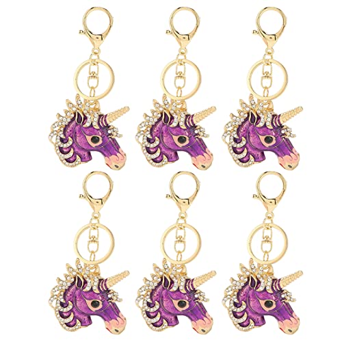 ETAINGYEUN Animal Keychain Schöne Aussehen Exquisite Details Dekorative Schlüsselkette für Taschen Anhänger Schmuckgeschenke (Lila) von ETAINGYEUN