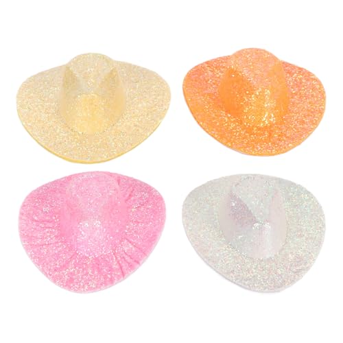 ETAINGYEUN Mini Cowboy Hat Dekorative Puppenhaus -Party Schmuck machen 4pcs ETAINGYEUN Mini Cowboy Hat Dekorative Puppenhaus -Party Schmuck machen 4pcs von ETAINGYEUN