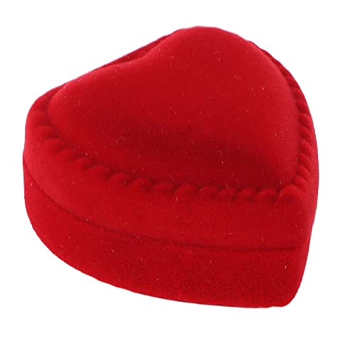 ETAINGYEUN Red Love Schmuckschatulle Exquisites Retro Round Storage for Zeremony Vorschlag von ETAINGYEUN