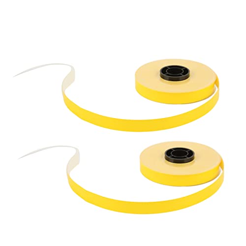 Etikett Maker Tape 2 Roll 52,5ft Pet Tear Label Maker Tape Nachfüllungen für max LM 550a anwendbar für verschiedene Situationen (Gelb) von ETAINGYEUN