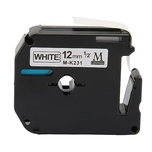 Etikettenklebeband -Ersatz langlebiger klarer Druck, LM210D LP420 M500TS Labeler, 23ft Länge für Offices Studios Stores Testrohr Utensilien Schalter Kabelbuch (12 mm) von ETAINGYEUN
