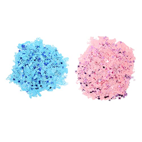 Geschlecht enthüllen Konfetti -Set lebendige Farben einige Leute Tabletop Dekor für Party, Kunststoffmaterial 160g Geschlecht enthüllen Konfetti -Set lebendige Farben einige Leute Tabletop Dekor für Party, Kunststoffmaterial 160g von ETAINGYEUN