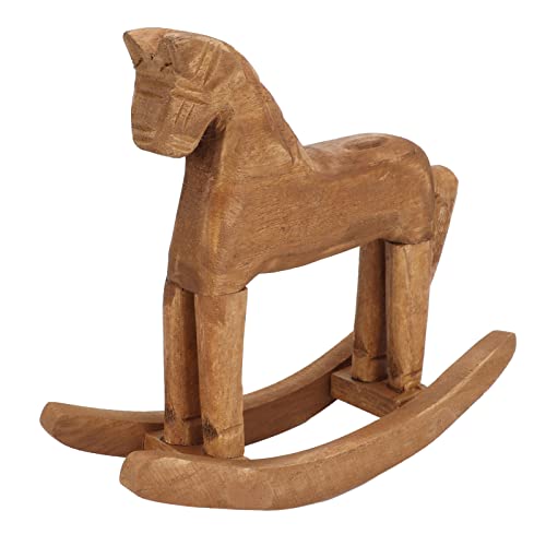 Handgefertigte Kiefernholz -Holzspielspielzeug für Rocking Horse Dekor für Büro -Showcase von ETAINGYEUN