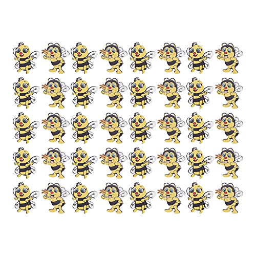 Hölzerne Bienenknöpfe robuste dekorative Verschönerungsnähung Strickprapbooking für Handwerksliebhaber 40pcs von ETAINGYEUN