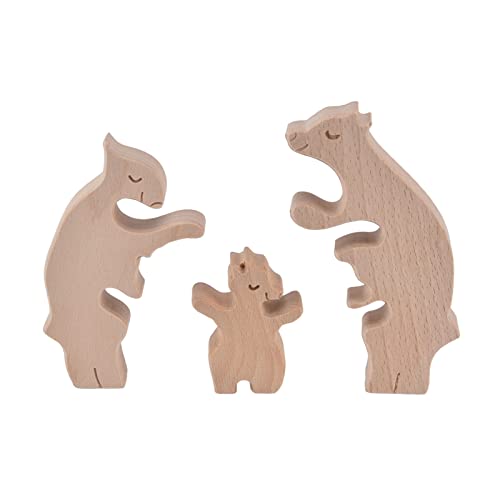 Hölzerne Tierverzierungen süße Kaninchen Home Decoration Muttertags (B16) von ETAINGYEUN