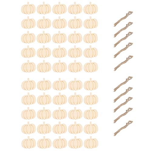Holzausschnitt unvollendet, wunderschön geschnitzte Handarbeit synthetische Holzse mit Hanfseilpartydekor für Halloween Thanksgiving von ETAINGYEUN