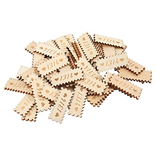 Holzetiketten schöne glatter Oberflächen Handarbeit Herzholz Chips für Dekor 50pcs Holzetiketten schöne glatter Oberflächen Handarbeit Herzholz Chips für Dekor 50pcs von ETAINGYEUN