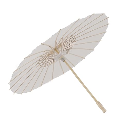 Kinder elegante Weiße Papier Regenschirm Handarbeit chinesischer Stil Parasol für Dekoration Kinder (Etaingyeunusn9-12) von ETAINGYEUN
