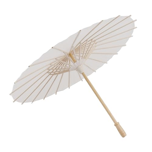 Kinder elegante Weiße Papier Regenschirm Handarbeit chinesischer Stil Parasol für Dekoration Kinder (Etaingyeunusn9-13) von ETAINGYEUN