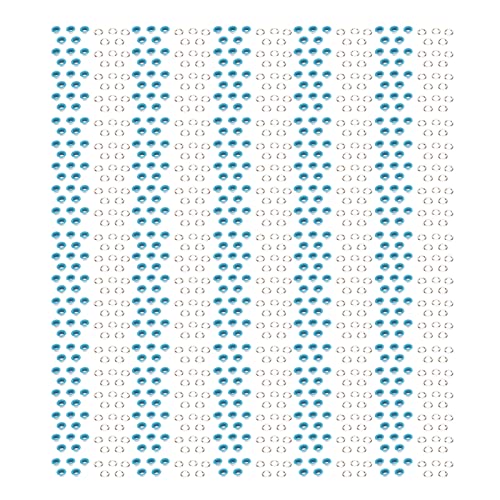 Kupfer -Grommet -Kit 500 Sets hellblau Ösen Reparatur Dekoration Produktion Schuhe Taschen Kleidung Kleidung (Himmelblau) von ETAINGYEUN