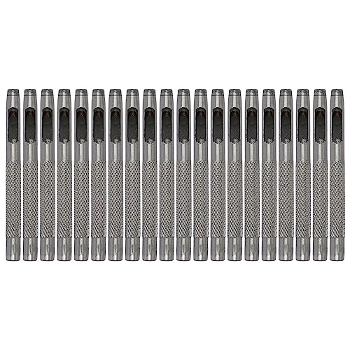 Lederpunsch Set hohe Härte Handarbeit hohl rundes Loch Punch für Gürtelhandwerkskleidung (4,5 mm) von ETAINGYEUN