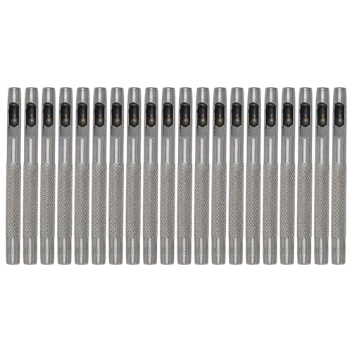 Lederpunsch Set hohe Härte Handarbeit hohl rundes Loch Punch für Gürtelhandwerkskleidung (5mm) von ETAINGYEUN