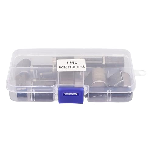 Lederschneider Punch Seortierte Formen hoher Kohlenstoffstahlbox gepackter Hohlstitzer für Handarbeitsgürtelhandwerk von ETAINGYEUN
