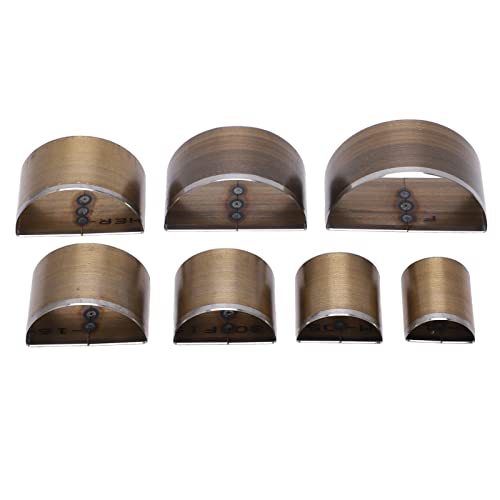 Lederstimelschneider 7pcs Halbkreisform Hochgeschwindigkeit Stahl Leder Schnittstirbs Handwerk für Handarbeit Craft Projekte von ETAINGYEUN