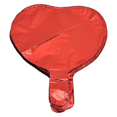 Rotherzgeformte Aluminium -Filmballons helle Farbe 50pcs für Home Party Hochzeiten von ETAINGYEUN