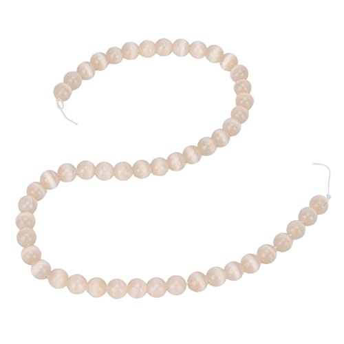 Schmucksteinperlen Handarbeit Steinperlen für Armband Halskette Ohrringe Home Wedding Decor Schmuck Handarbeit Steinperle (Leichter Champagner) von ETAINGYEUN