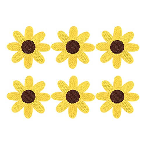 Sonnenblumenstil Handarbeit bestickter Applikationen Kleidungskleider Pflanze Dekoration Patch 6pcs für Kleider Röcke Taschen Hüte Sonnenblumenstil Handarbeit bestickter Applikationen Kleidungskleider Pflanze Dekoration Patch 6pcs für Kleider Röcke Taschen Hüte von ETAINGYEUN