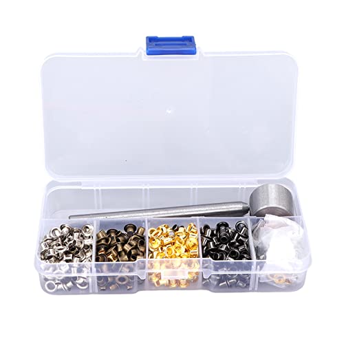 TEILE 400 PCS MINI METAL -Ösen Kupferkit -Kleidungsmodifikation mit Aufbewahrungsbox von ETAINGYEUN