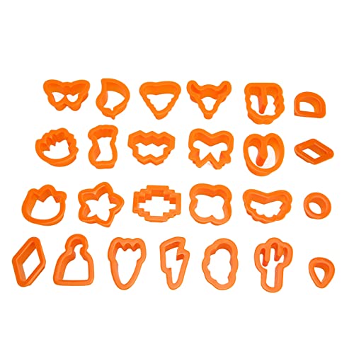 Tonschneider-Set, Orange, 25-teilig, bequemer Handgriff, verschiedene Formen, Kunststoff-Ohrringe, Werkzeug, Basteldekoration für Handarbeiten, Kunstwerke Tonschneider-Set, Orange, 25-teilig, bequemer Handgriff, verschiedene Formen, Kunststoff-Ohrringe, Werkzeug, Basteldekoration für Handarbeiten, Kunstwerke von ETAINGYEUN