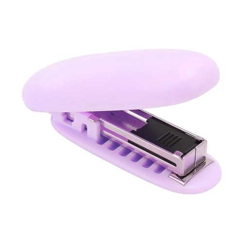 Tragbare Mini -Faltbüro -Büroschule Hefter 4 Pack Compact ABS Binding Stationerie (Lila) von ETAINGYEUN