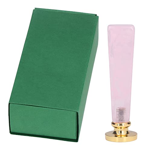 Wachssiegel Stempel einzigartiges exquisites Muster für Umschläge Handwerke Projekte Legierung Material (K02-grüne Box Pink Square Griff) von ETAINGYEUN