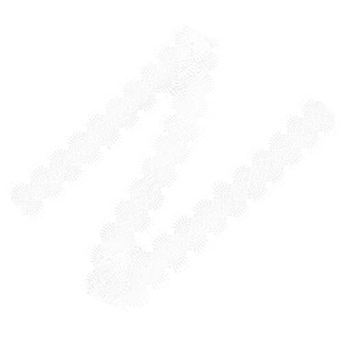 Weiße Pailletten mit weißem Spitzenband Silber Hochzeitsdekoration 10 Yards 5 cm Breite für Partys Weiße Pailletten mit weißem Spitzenband Silber Hochzeitsdekoration 10 Yards 5 cm Breite für Partys von ETAINGYEUN
