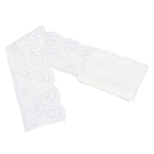 Weißes Nylon -Spitzenband 5 cm breites, gezackte Verkleidung zum Nähen von 10 Yards Weißes Nylon -Spitzenband 5 cm breites, gezackte Verkleidung zum Nähen von 10 Yards von ETAINGYEUN
