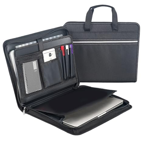 Fächermappe mit 13 Fächern, Dokumentenmappe mit Griff, Reißverschluss, Reise-Datei-Ordner, Business-Aktenmappe für Dokumente, Tablets Fächermappe mit 13 Fächern, Dokumentenmappe mit Griff, Reißverschluss, Reise-Datei-Ordner, Business-Aktenmappe für Dokumente, Tablets von ETAWDE